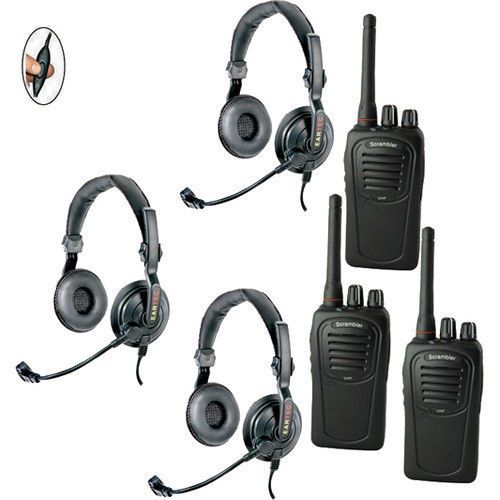 SC-1000 Radio  Eartec 3-Person Push-to-Talk System Slimline Double SDSC3000IL