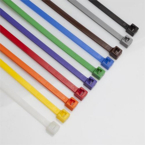 1000 colored 8&#034; long 40# pound nylon cable ties zip ty tie wraps made in usa for sale