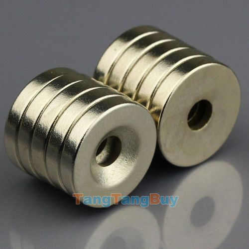 20pcs N50 Strong Disc Neodymium Rare Earth Countersunk Magnets 15 x 3mm Hole 3mm