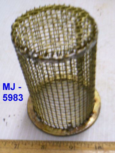 Cylinder shaped non-magnetic brass strainer / screen basket for sale