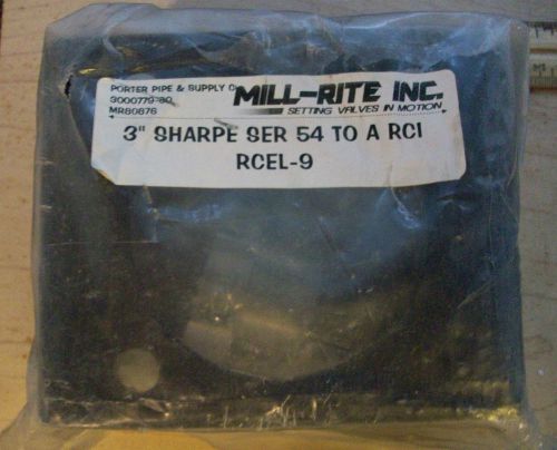 Mill Rite kit bracket 3&#034; Sharpe 54 to A RCi RCEL-9  ball valve Rotork actuator