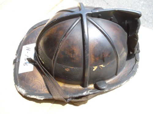 Cairns 1010 helmet + liner firefighter turnout bunker fire gear ...h156 black for sale