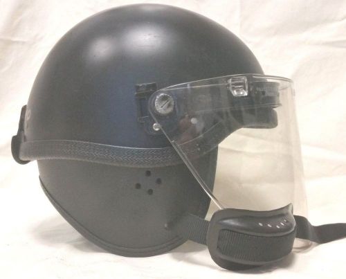 Vintage riot helmet mask model c-2 premier crown police size medium or large #3 for sale