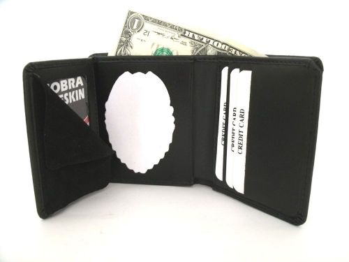 Shield &amp; ID Wallet Heart Shape with Eagle Recessed Cut Out Blackinton B296
