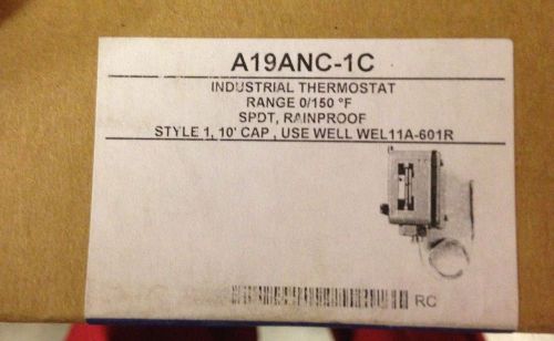 JOHNSON CONTROLS A19ANC-1C INDUSTRIAL THERMOSTAT