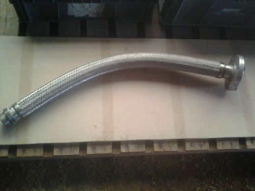 Stainless flexible braided hose 2&#034; npt  &amp; 2&#034; flange  x  39&#034; for sale