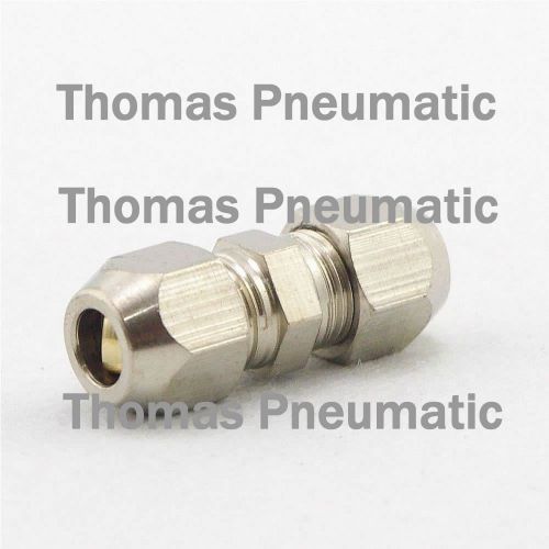 Lot5 Nickel Plated Brass Swagelok 10mm-12mm OD Pipe Straight Reducer Connector