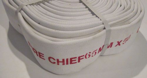 Mill fire hose, fire chief, 2-1/2&#034; x 50&#039; (65 mm) for sale