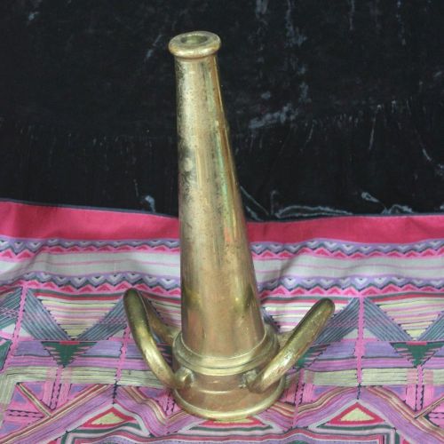 Large Brass Hose Nozzle Two Handle Solid Heavy 5lbs