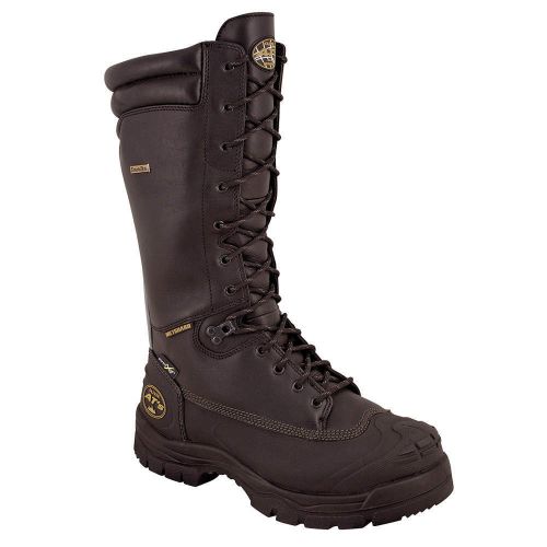 Work boots, steel, mens 8, black, pr 65691/080 for sale