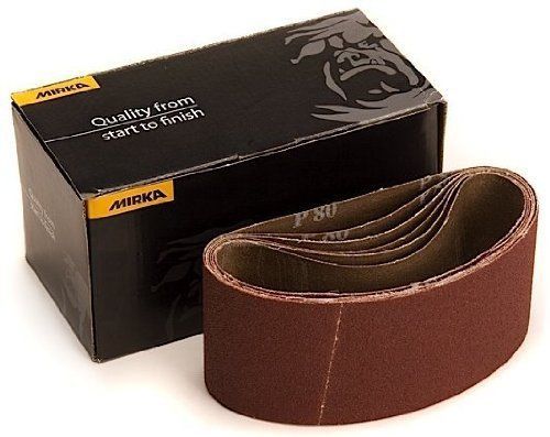 Mirka 57-3-21-060 3-in by 21-in Portable Abrasive Belt weight Cloth 10 Pc