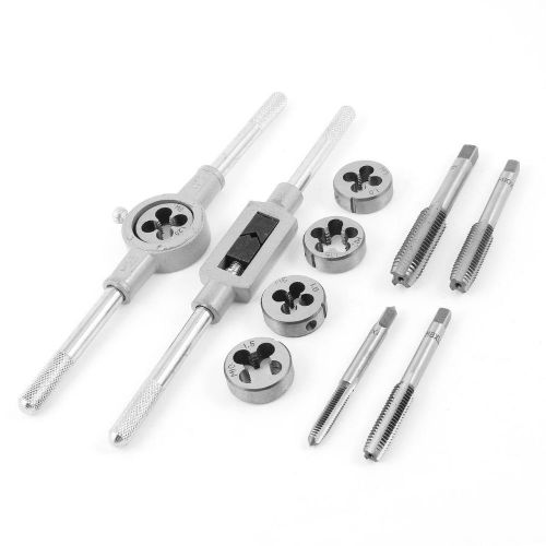 11 Pcs M3-M12 Bolts Tap Wrench Die Stock Handle Tool Set