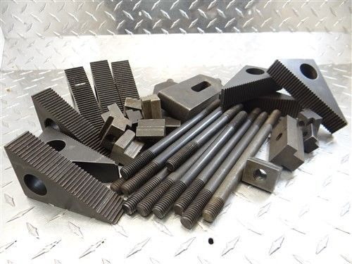 Lot of step downs 4-1/2&#034; x 3-7/8&#034; t-bolts, threaded bolts 1/2&#034;-13 tie downs reid for sale
