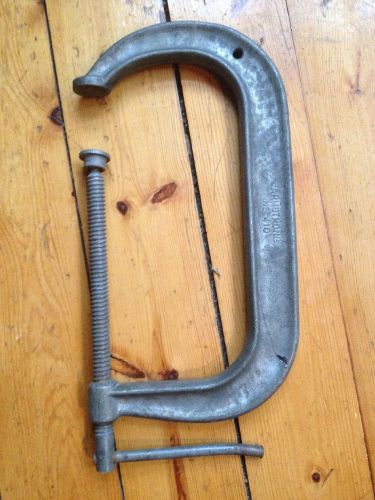 10&#034; C Clamp Armstrong No. 410 Drop Forged USA 10&#034; Max 1-7/8&#034; Min 5-1/2&#034; Throat