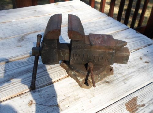 Wilton vise swivel 3.5&#034; jaws vintage shop tools anvil 111017/110002 for sale