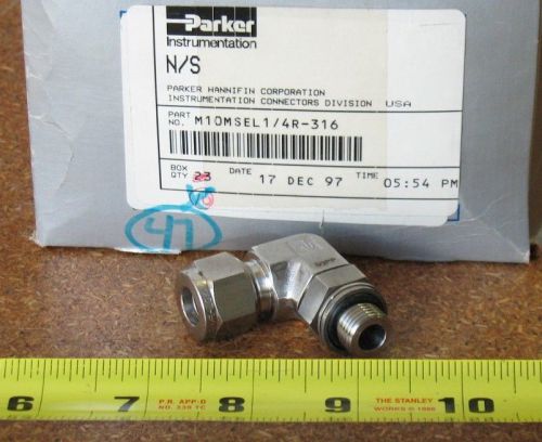 Parker s.s. metric a-lok tube fitting 10 mm  elbows  m10msel1/4-316 for sale