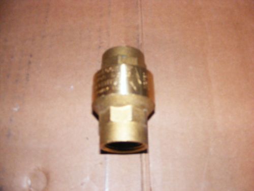 3/4&#034; npt spring loaded check valve- new for sale
