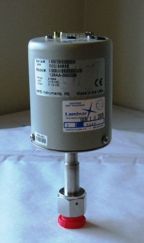 MKS Baratron 128AA-00002B 2 Torr Pressure Transducer, Refurbished, Unused Since