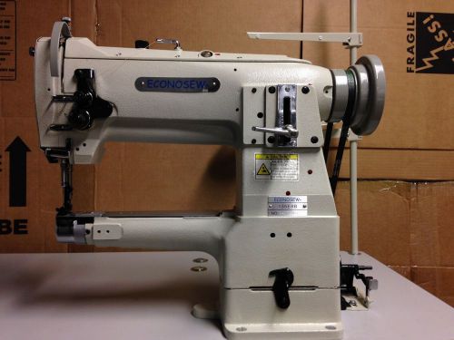 Econosew industrial cylinder-arm lockstitch sewing machine w/ servo motor&amp;table for sale