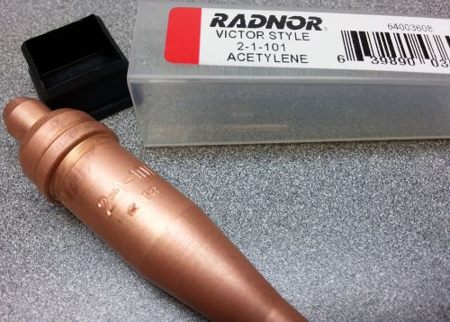 New radnor 2-1-101 #2 victor style single piece acetylene cutting torch tip for sale