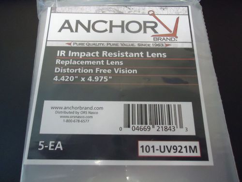 25 Anchor IR Impact Resistant Replacement Lens 4.420&#034; x 4.975&#034; 101-UV921M