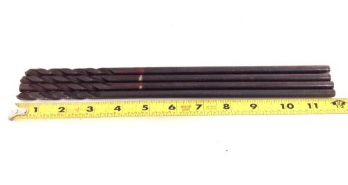 Ptd 2-flute hs 12&#034; twist drill taper shank lot of 4  l331 for sale
