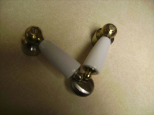 white porcelian  handles $ knob