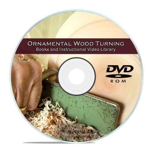 Ornamental wood turning books projects videos-learn to use a wood lathe cd v62 for sale