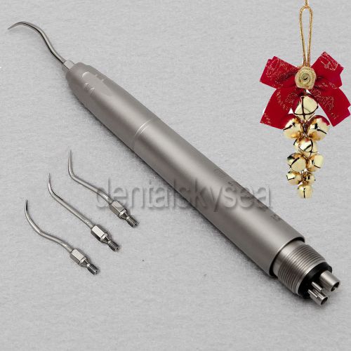 Dental Piezo Hygienist Ultrasonic Air Scaler Handpiece NSK Style 4 Hole w/ 3 Tip