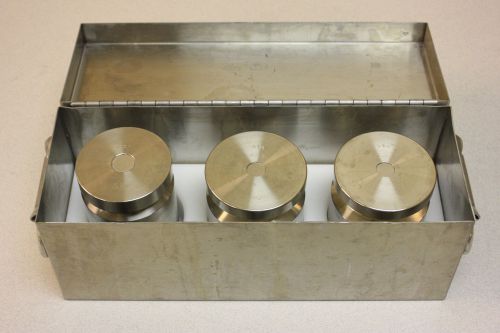 3 x 5 kg Calibration Weight Set in Stainless Steel Case