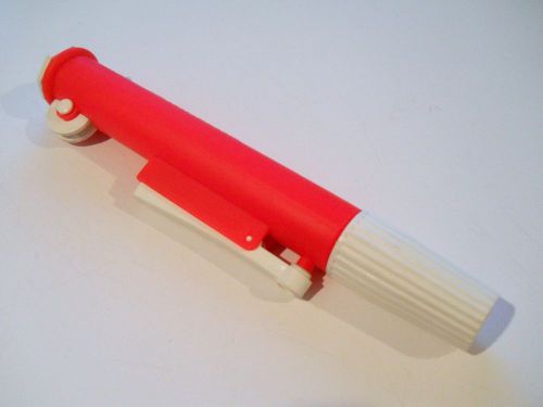 Bel-Art Scienceware 2ml Pipette Pump II, Pipettor Fast Release, Red, 37911-1025