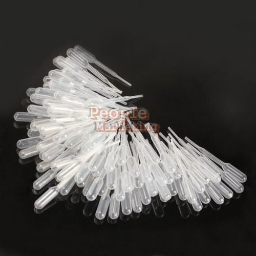 P4PM 100PCS 0.2ml Graduated Pipettes Dropper Polyethylene for Experiment Medical