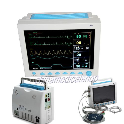 Big screen icu ccu patient monitor,6 parameters,ecg,nibp,spo2,temp,resp,pr ce for sale