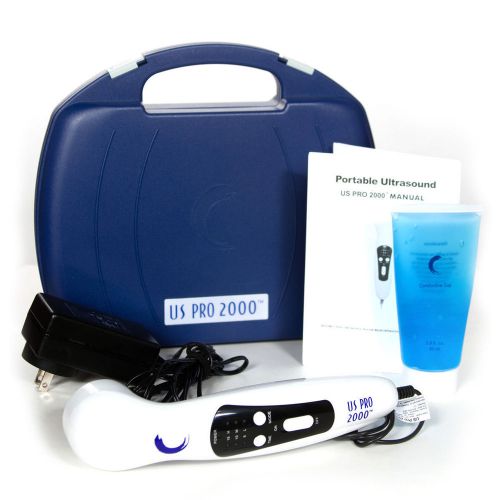 New portable ultrasound unit model us-pro 2000 plus 8.5oz ultrasound gel medline for sale