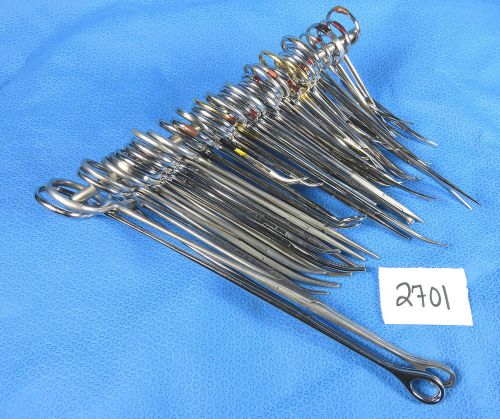 Ent surgical forceps and clamps set (39) pieces storz, v. mueller, sklar for sale