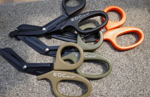 Us tactical uk emt shears w saw tooth scissors super strong emergency first aid for sale
