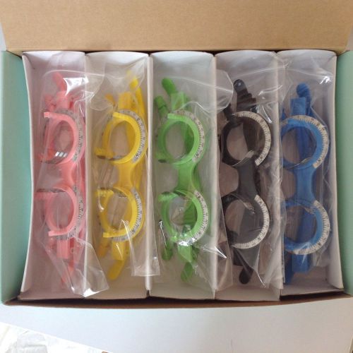 Lots of 5 pcs Professional Colorful plastic fixed trial frame optical optometry