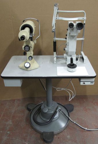Bausch &amp; lomb keratometer,carl zeiss jena ophthalmic slit lamp examination unit for sale