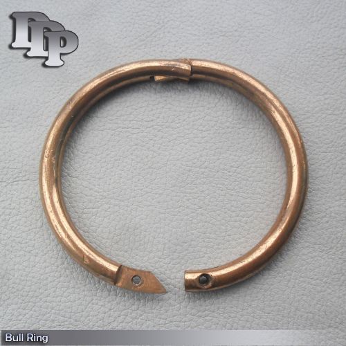 Bull Ring 3&#034;-1/4 Copper Brass, Polished  Veterinary Instruments