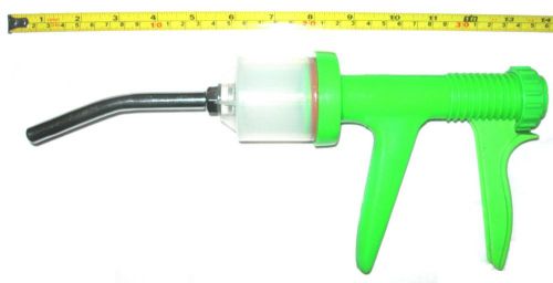Small Plastic Pistal Grip Doze Syringe, Stainless Steel Nozzle, Dental,Equine