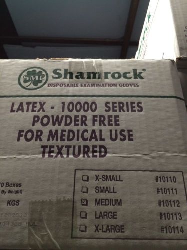 Shamrock Latex Ex 1000 Gloves= (1)Case+shipping SIZE&gt;Medium