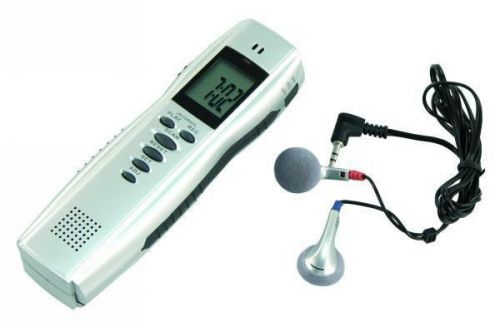 Diktiergerat Voice Recorder mit FM-Radio und Weckerfunktion, inkl. Ohrhorer