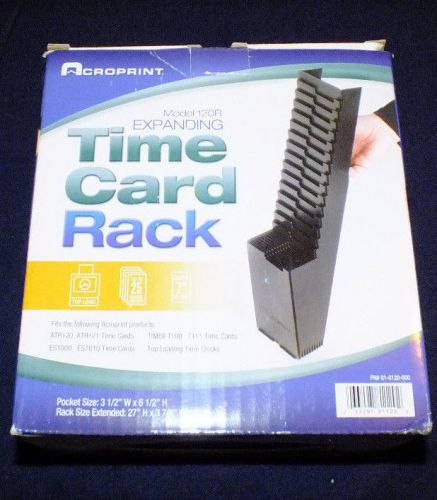 Acroprint Expanding 25 Pocket Plastic Time Card Rack