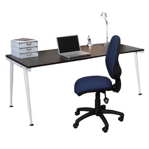 Litewall 2000 desk - white tapered leg - Commercial grade double support beam -