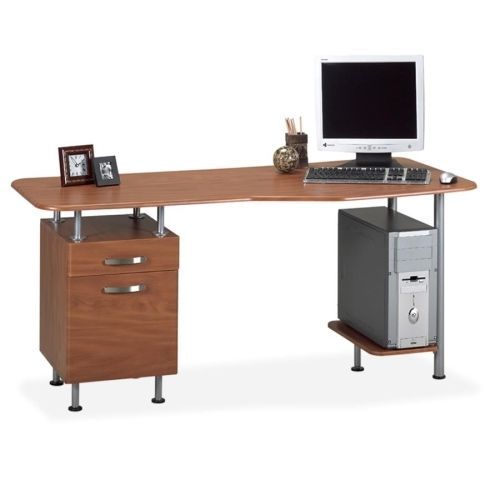 MLN905MEC Desk Workstation, Box/File, 63&#034;x28-3/4&#034;x29&#034;, Medium Cherry