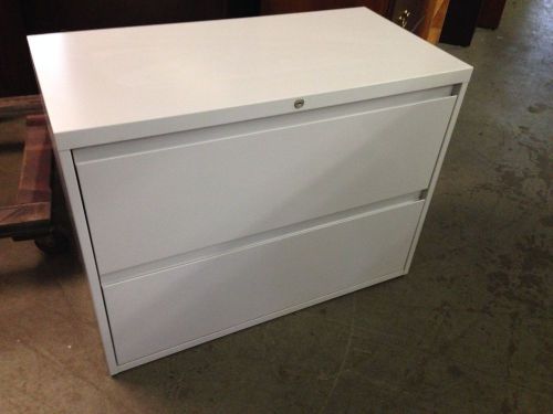 **lot of 4 2drawer lateral size files by steelcase office furn w/lock&amp;key 36&#034;w** for sale
