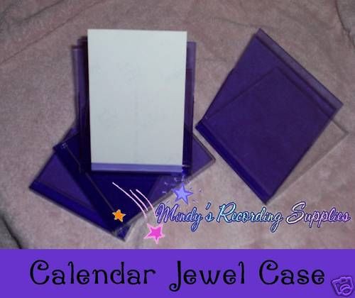 Calendar Box Standard CD Jewel Case 10-pack Purple new