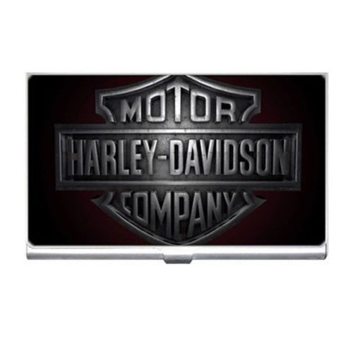 Custom Harley Davidson Business Name Credit ID Card Holder Free Shipping