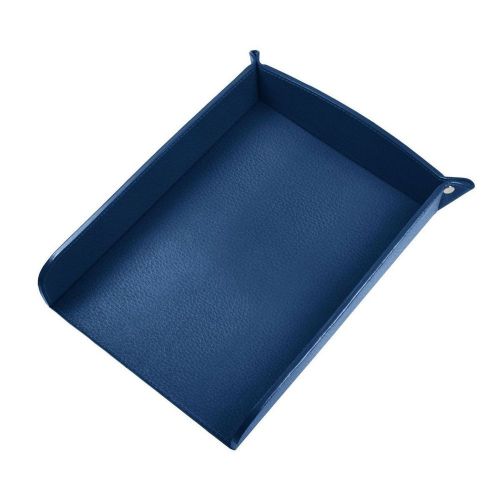 LUCRIN - A5 Paper Leather holder - Granulated Cow Leather - Royal Blue