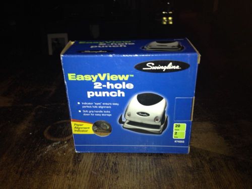 Swingline Easy View 2 Hole Punch with Indicator Eyes * 20 Sheets *  NEW
